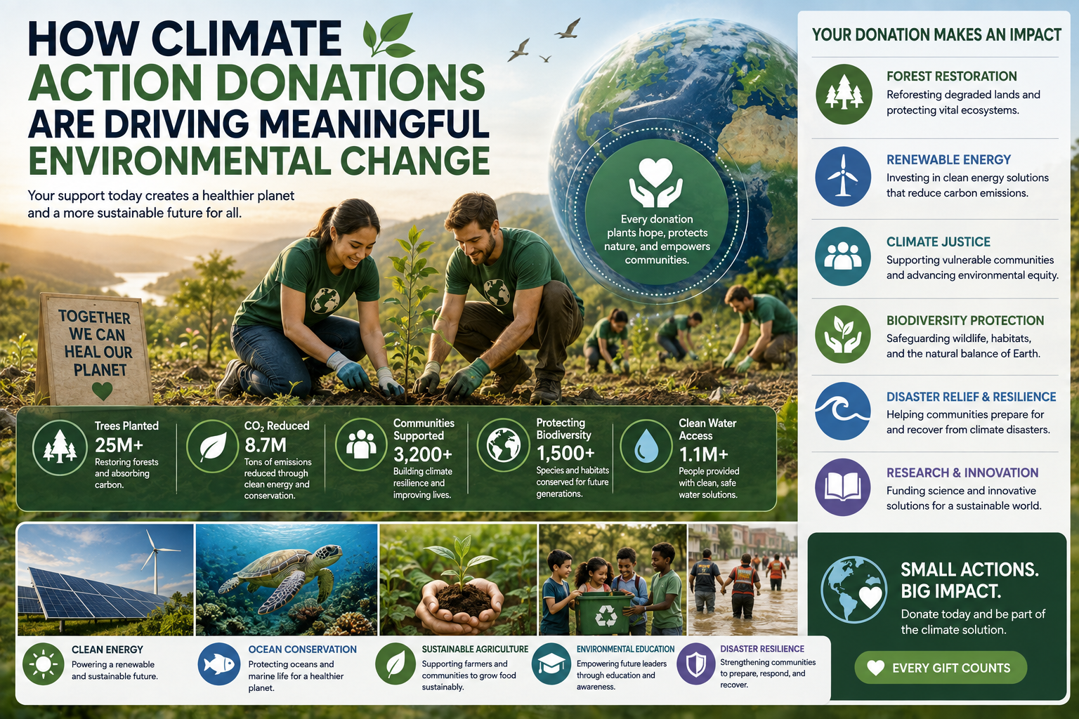 How Climate Action Donations Are Driving Meaningful Environmental Change