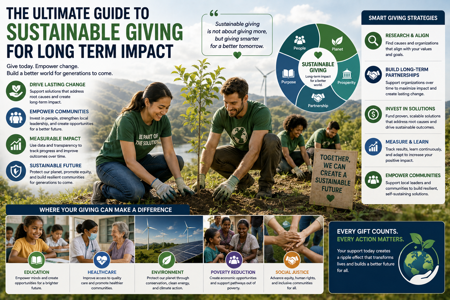 The Ultimate Guide to Sustainable Giving for Long Term Impact